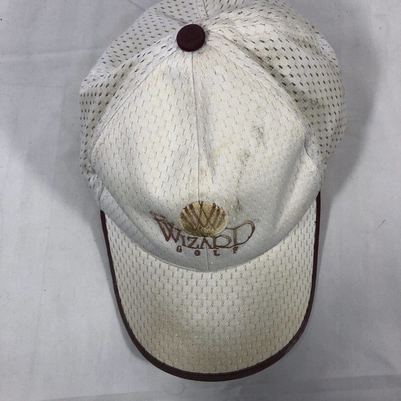 THE WIZARD GOLF HAT CAP ADJUSTABLE ONE SIZE FITS MOST STRAP OSFM DISCOLORED - Picture 8 of 16